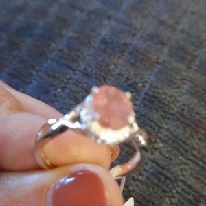 Crackle Pink Sapphire & Stimulated Diamonds